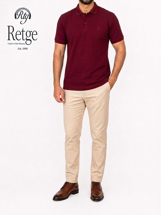 Polo Shirt - burgundy