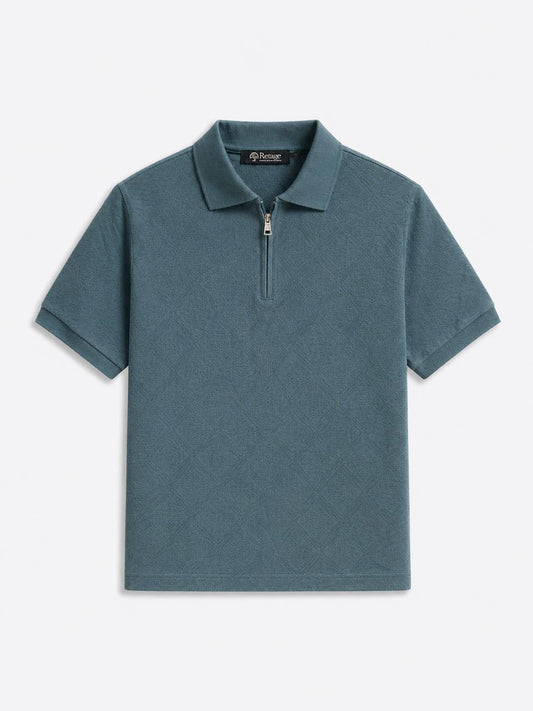Half-Zip T- shirt Betrol