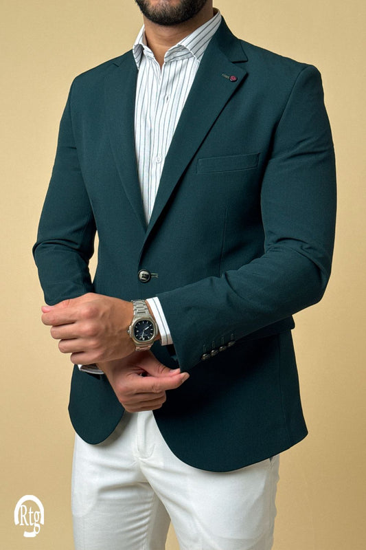 Lycra Blazer -  Petroluem