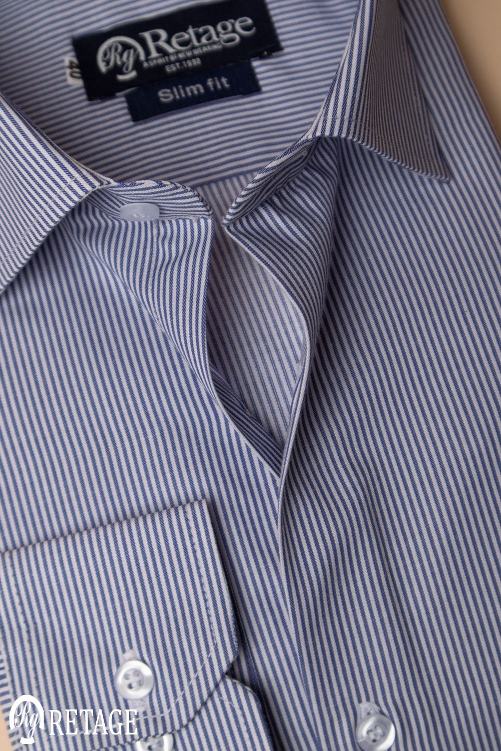 Striped shirt- Navy