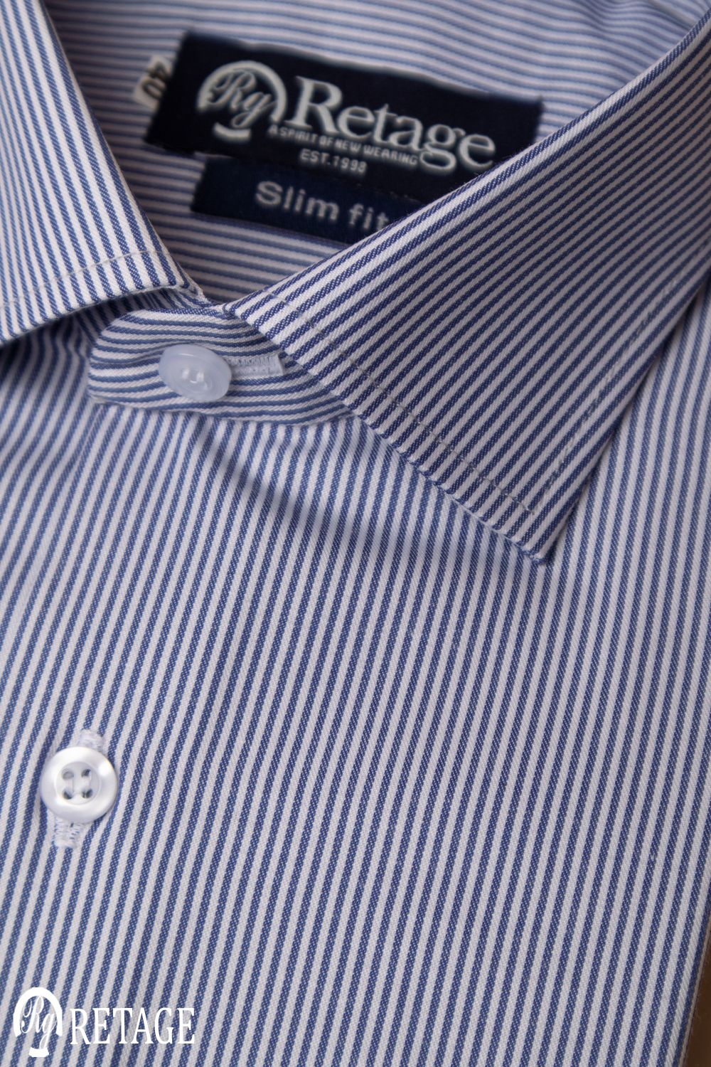 Striped shirt- Navy