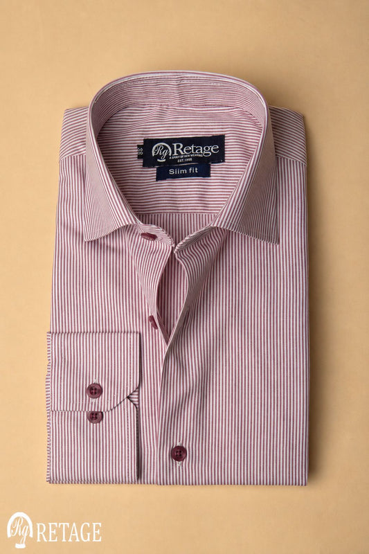 Striped shirt - Burgundy