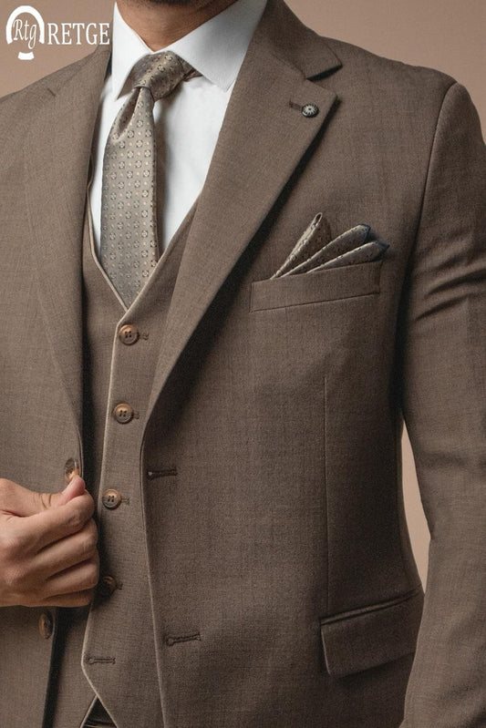 Classic 3-piece suit - Cafe