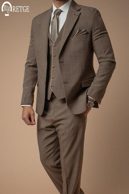 Classic 3-piece suit - Cafe