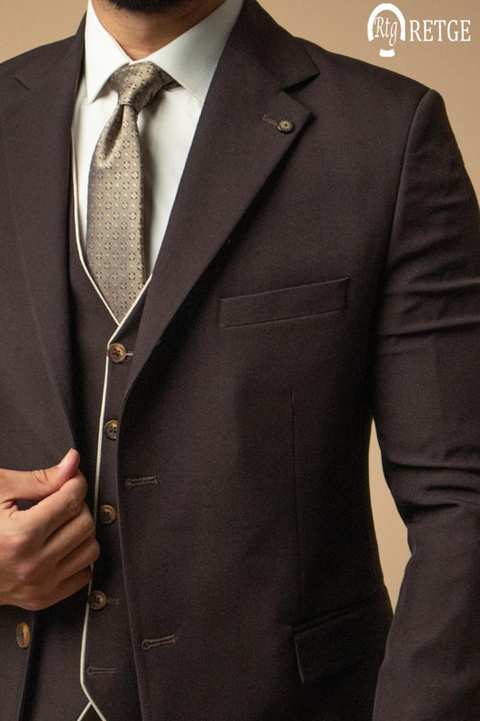 Classic 3-piece suit - Brown