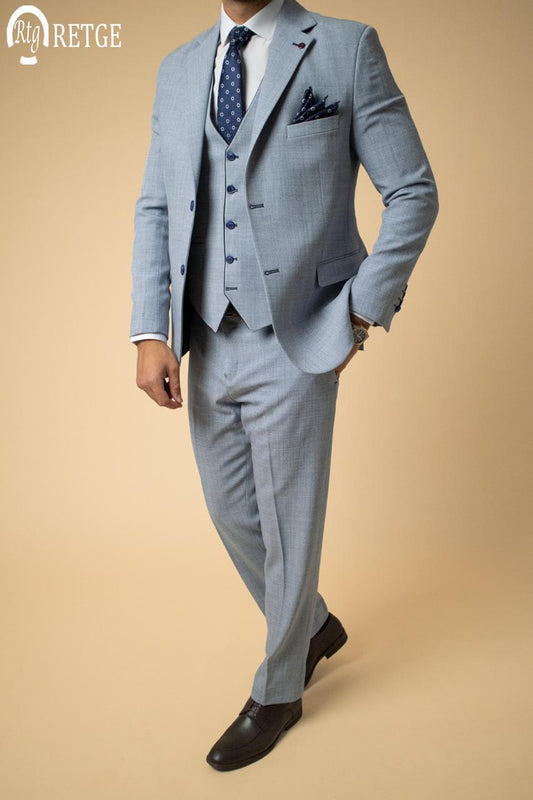 Classic 3-piece suit - Baby blue