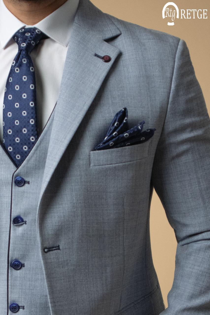 Classic 3-piece suit - Baby blue