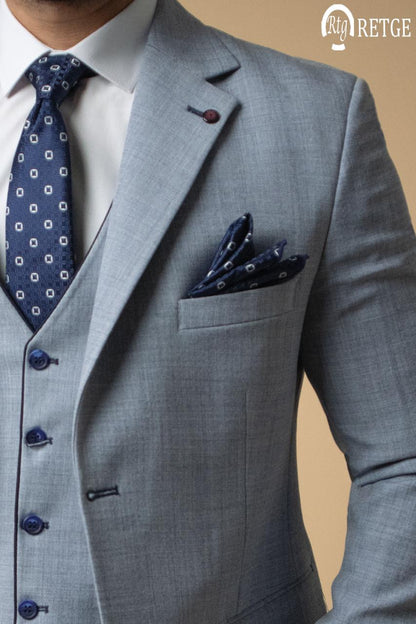 Classic 3-piece suit - Baby blue