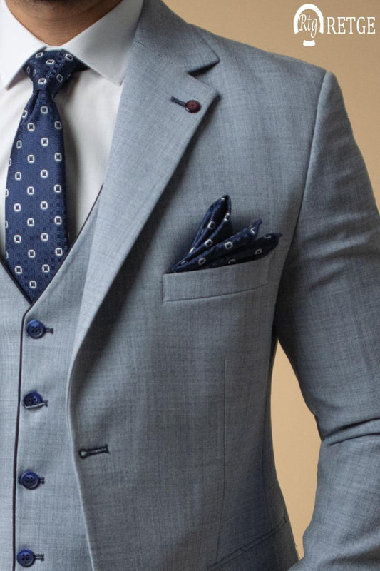 Classic 3-piece suit - Baby blue