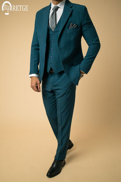Classic 3-piece suit - Petroleum