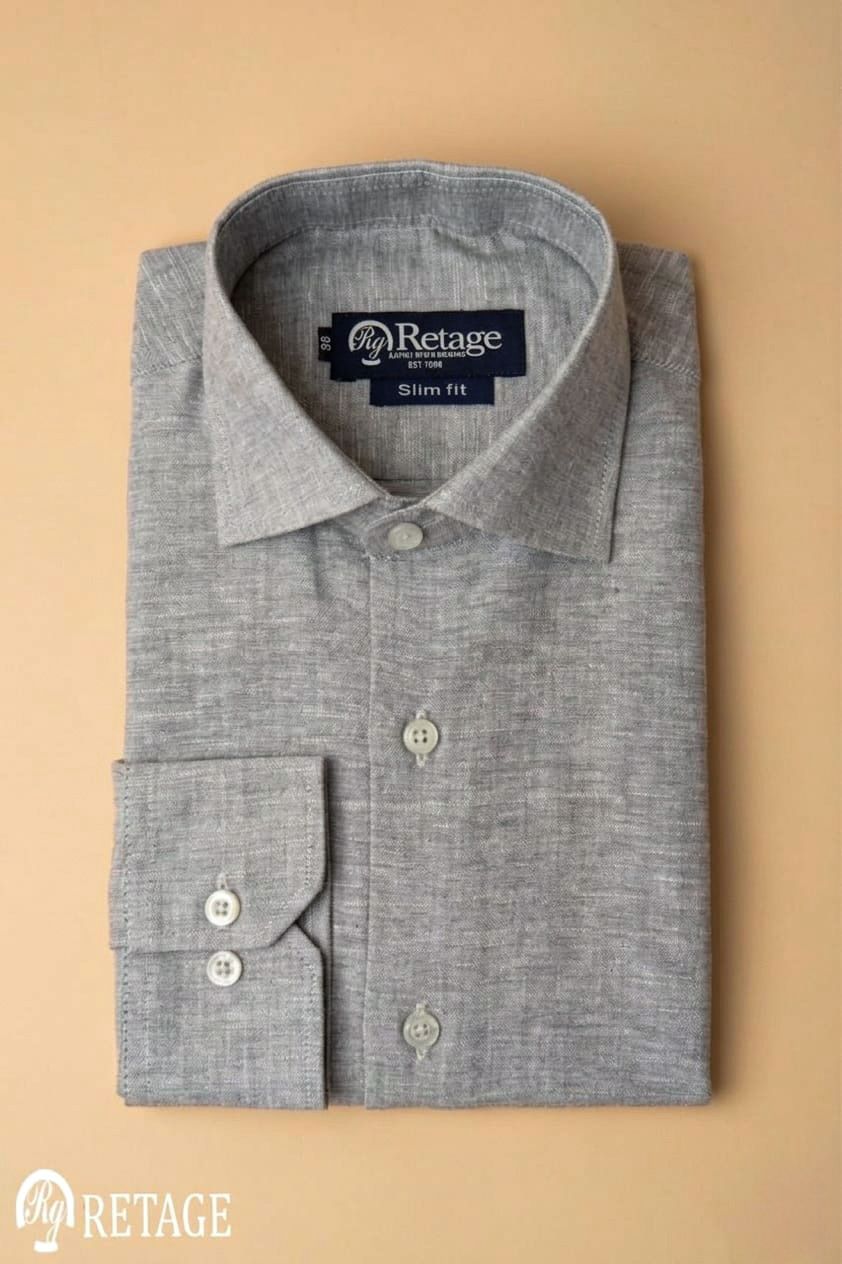 Linen Shirt -Grey