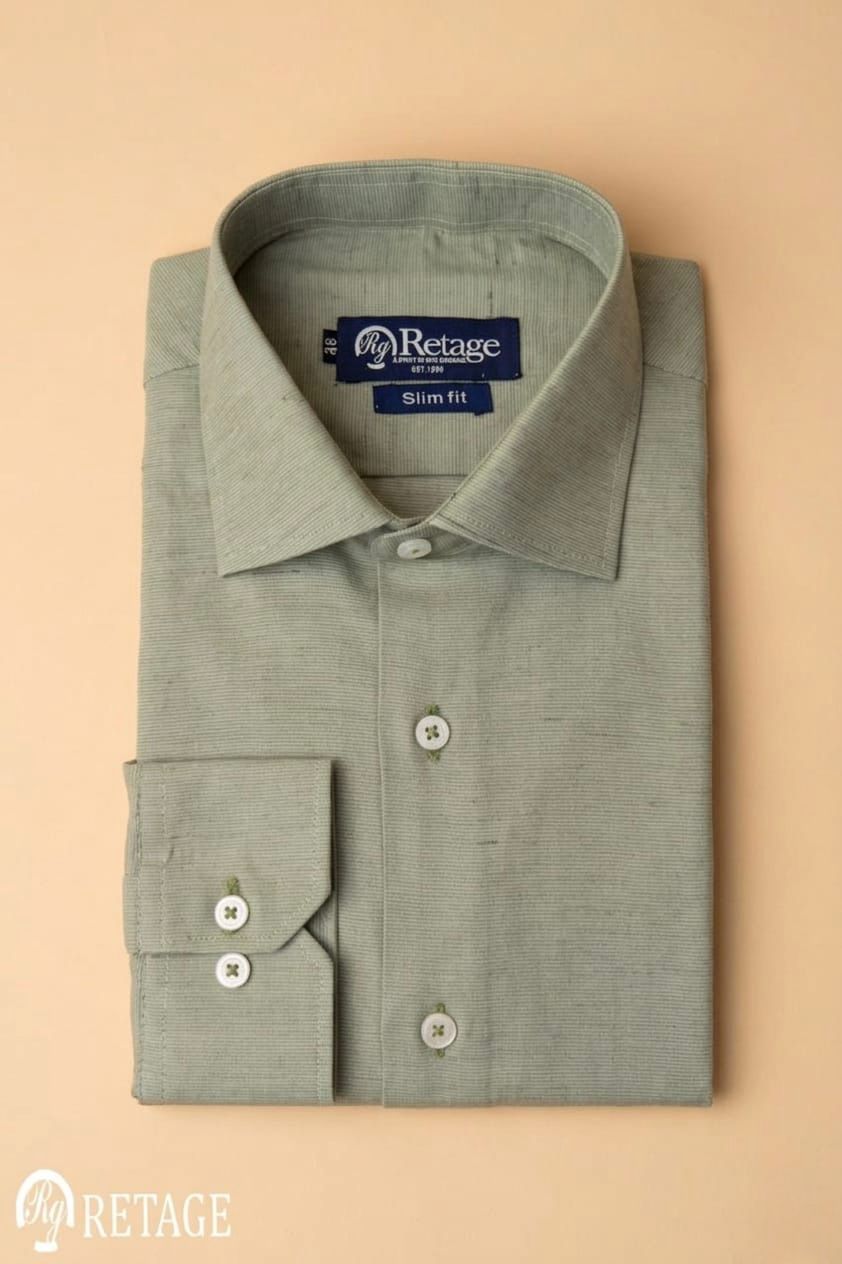 Linen Shirt - Olive