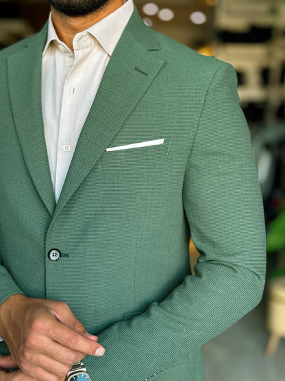 Lycra Blazer-Mint Green