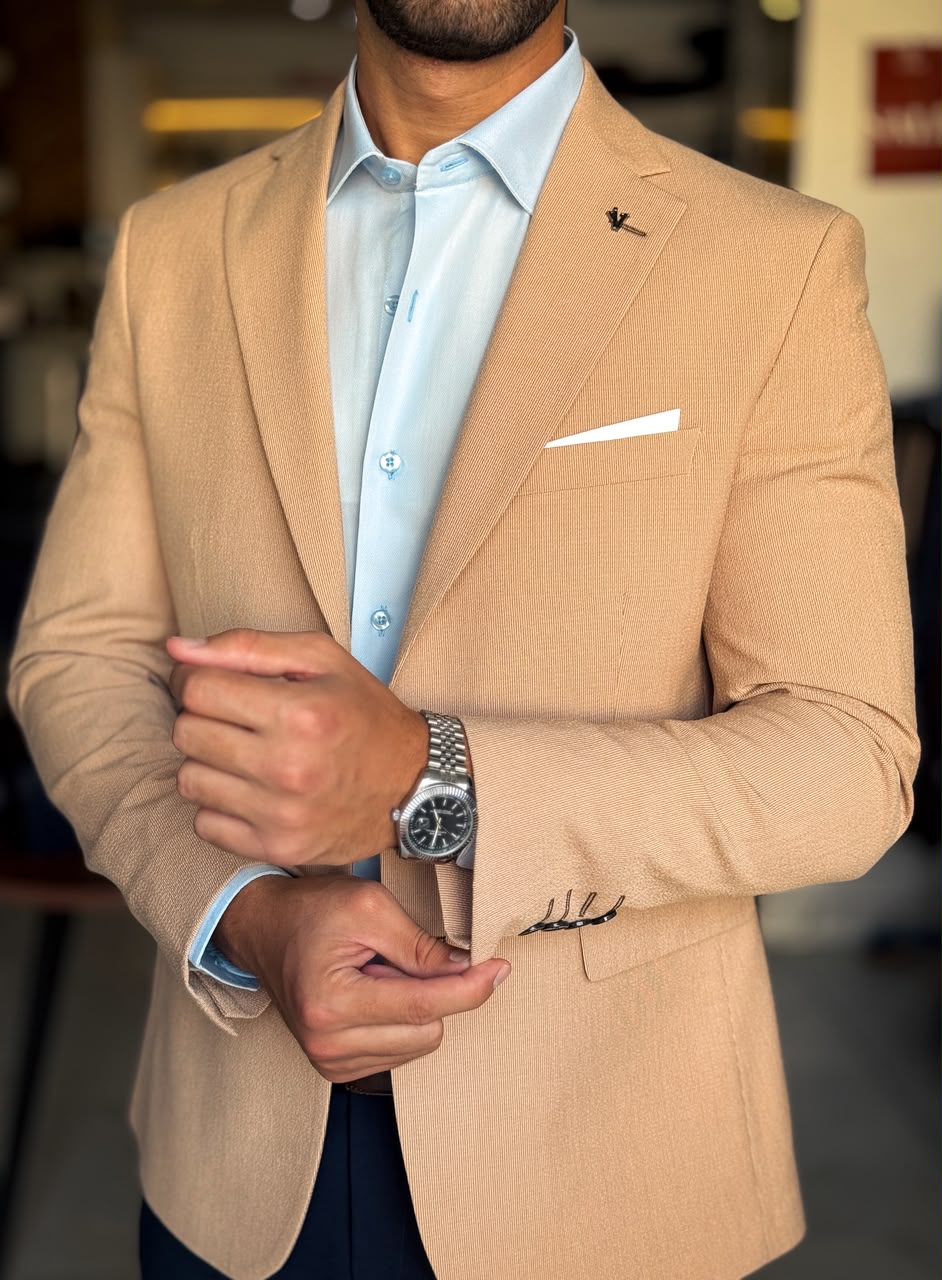 Lycra Blazer-Cafe