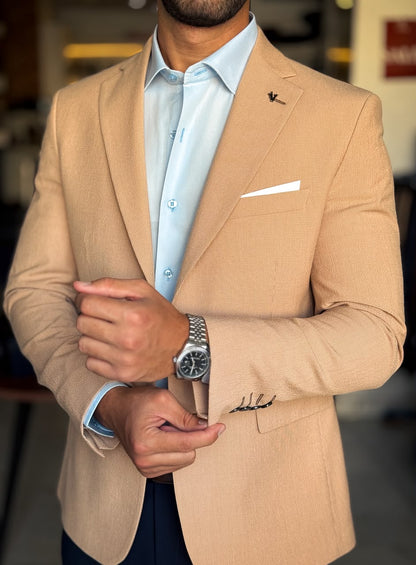 Lycra Blazer-Cafe
