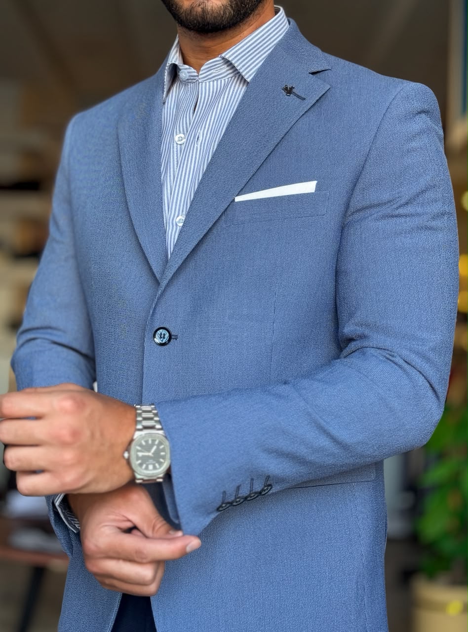Lycra Blazer-blue