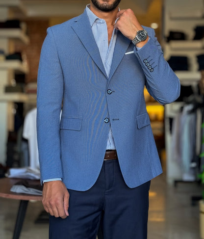 Lycra Blazer-blue