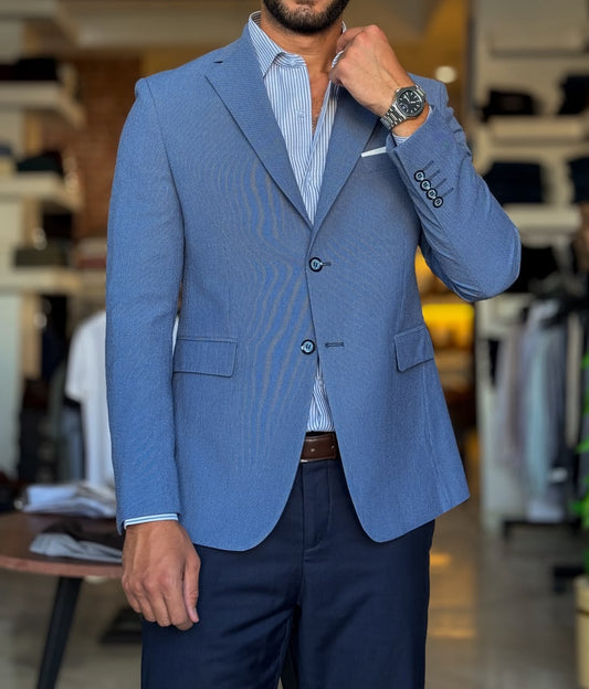 Lycra Blazer-blue