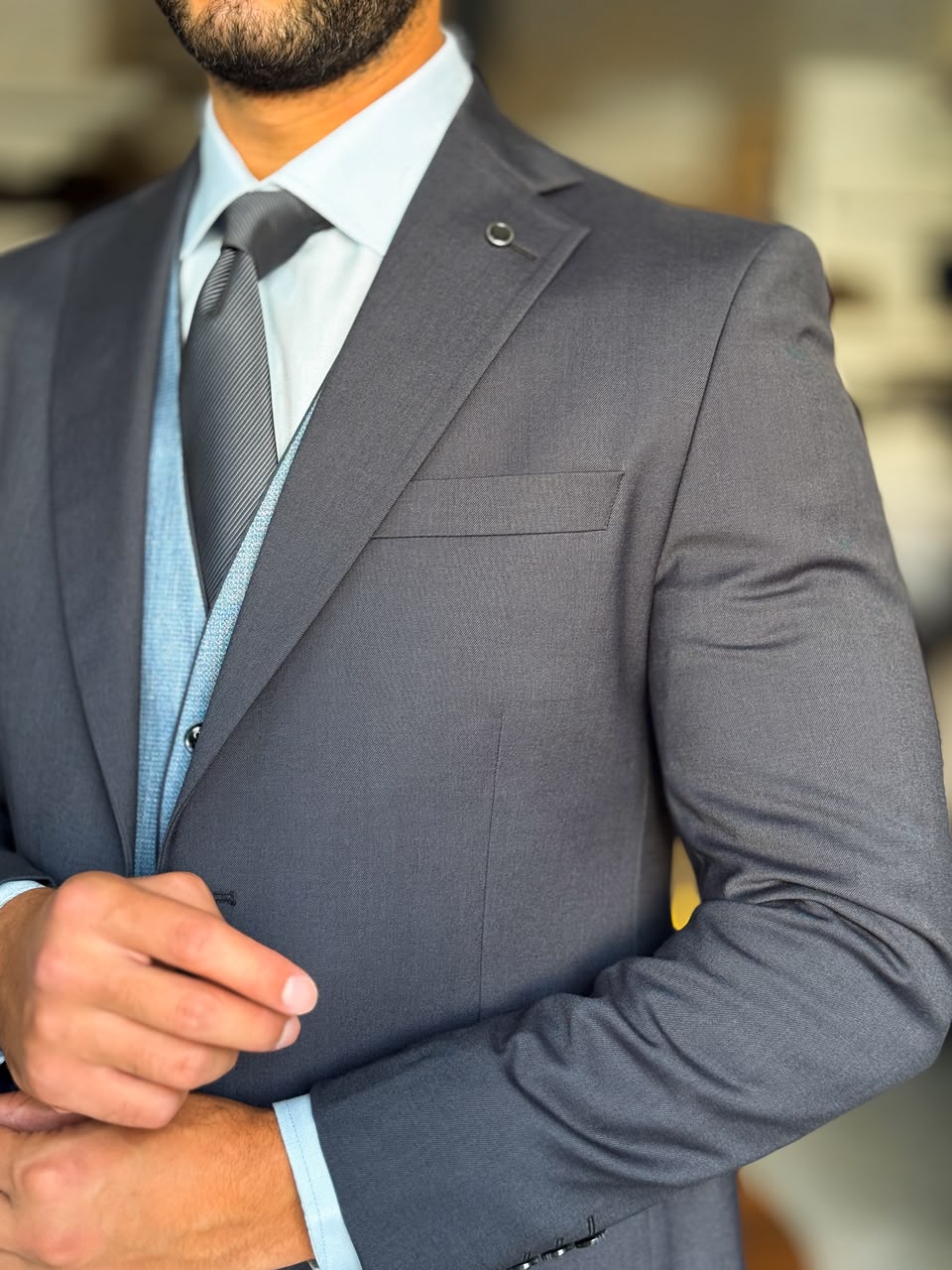 3-Piece Suit Gray
