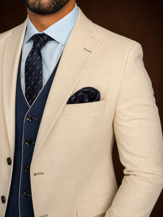 3-Piece Suit  Beige