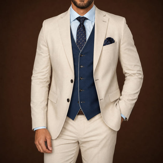 3-Piece Suit  Beige