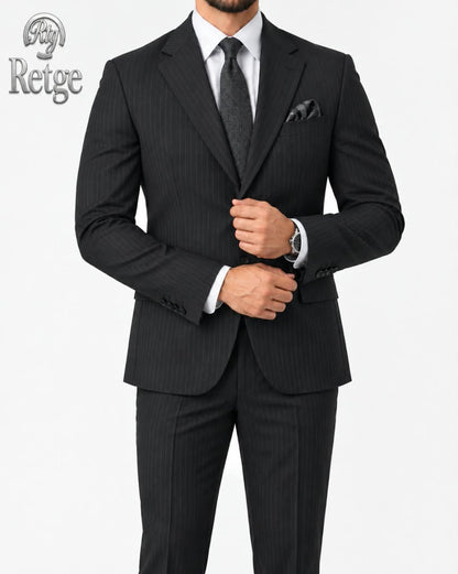 Striped Suit-black